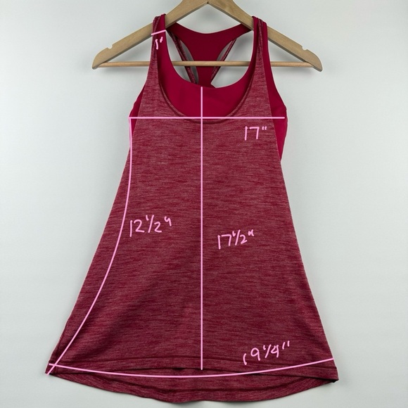 Lululemon • Size 6 Power Y Bra Tank with Open Back Braided Strap – Rosewood Red - Picture 6 of 6